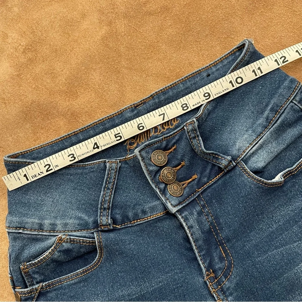 BAMBOO High Rise Stretch Skinny Jeans Size 3/4 - Picture 10 of 16